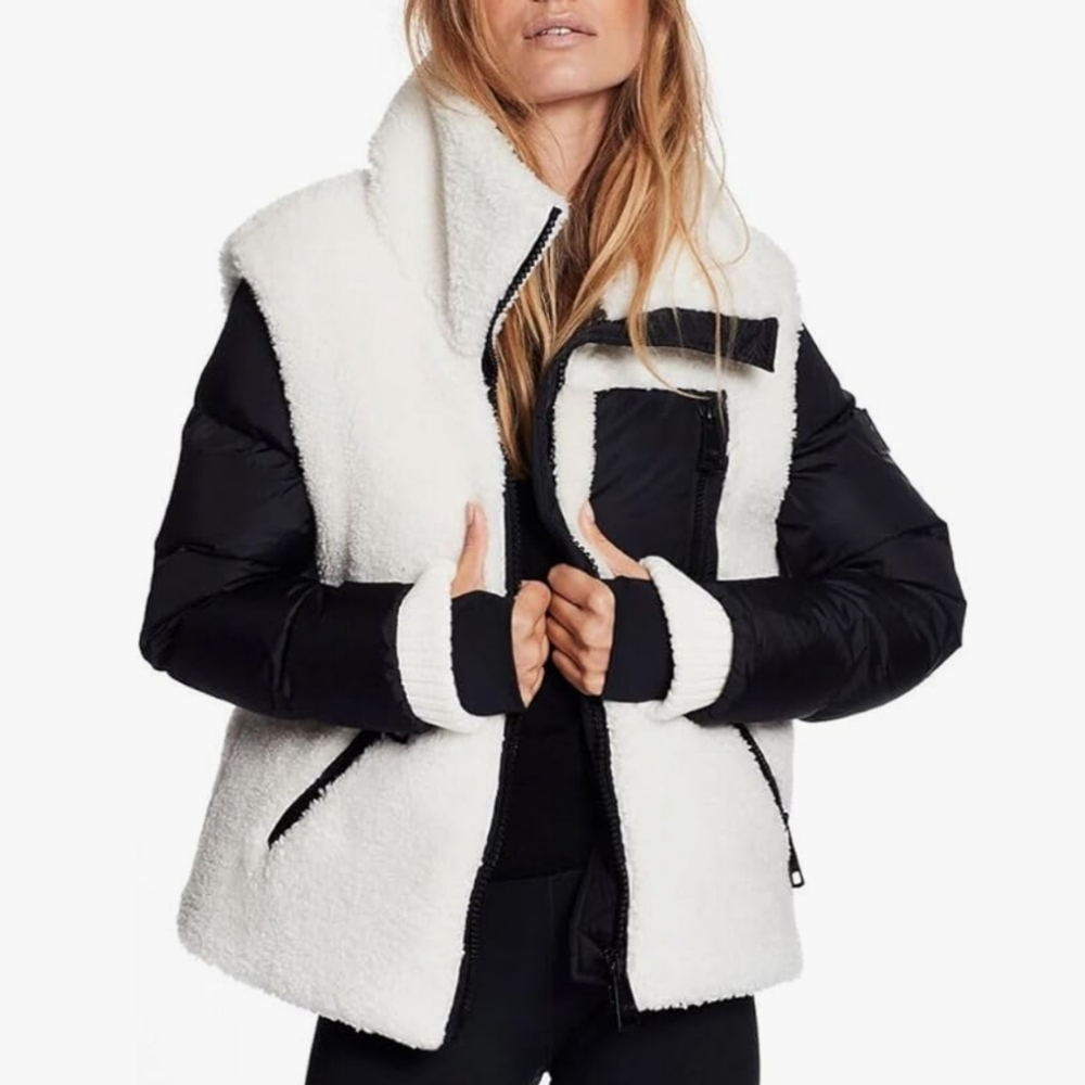 SAM. Black and White Ski Jacket